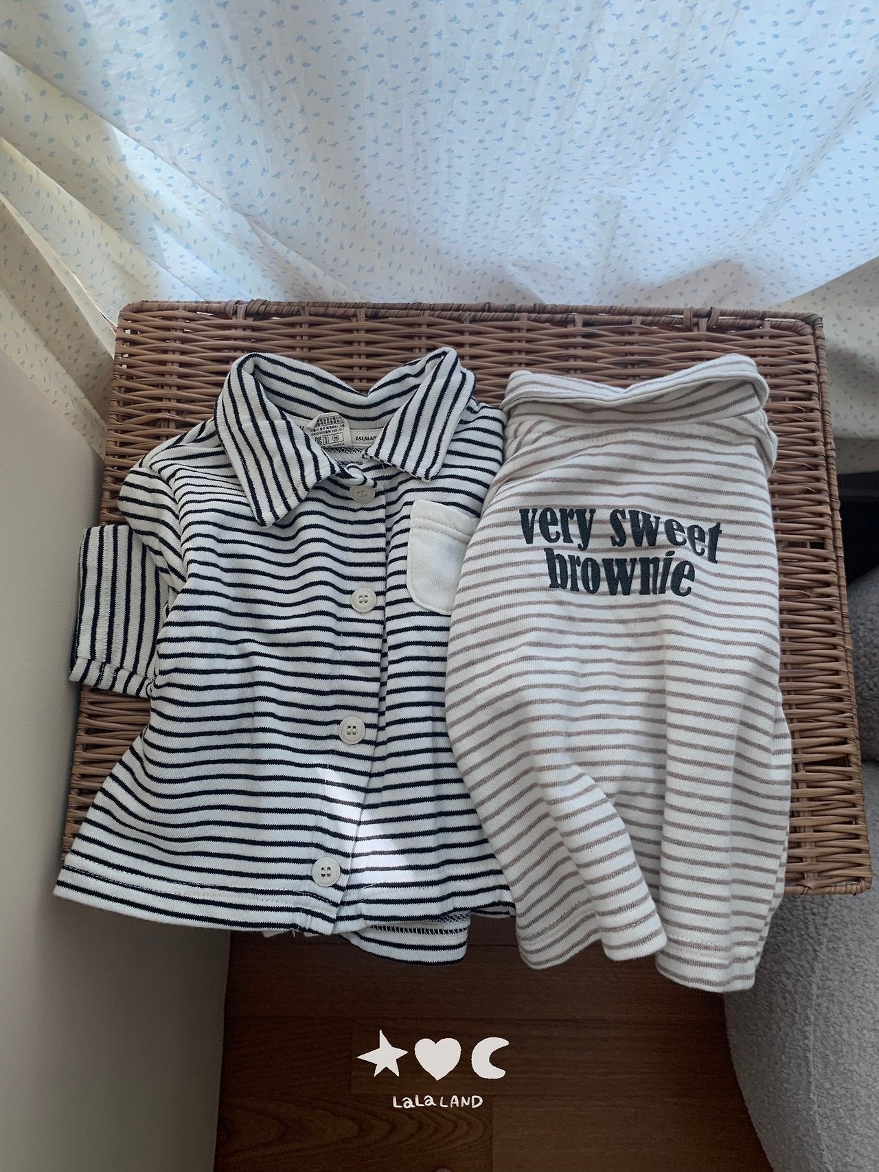 ［Lala land］Bread stripe cardigan