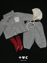 ［Lala land］Bread stripe cardigan