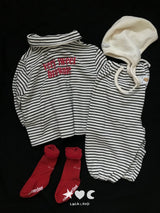 ［Lala land］Bread stripe cardigan