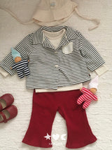 ［Lala land］Bread stripe cardigan