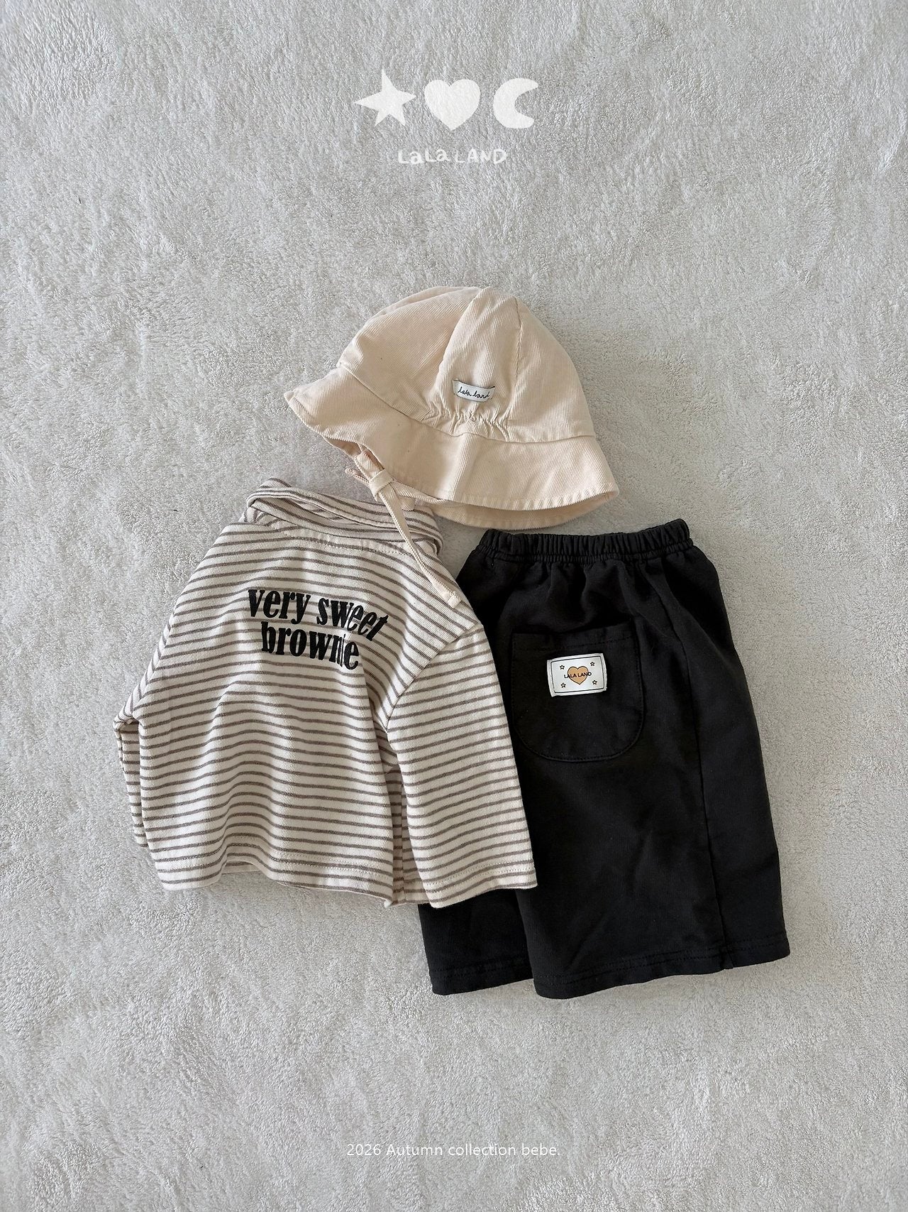 ［Lala land］Bread stripe cardigan