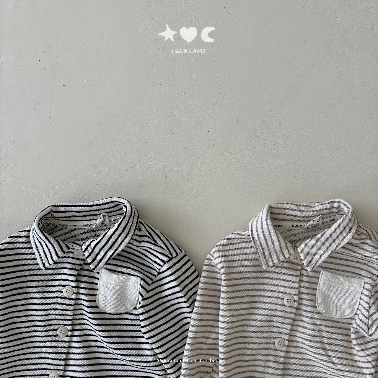 ［Lala land］Bread stripe cardigan
