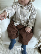 ［Lala land］Bread stripe cardigan