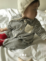 ［Lala land］Bread stripe cardigan