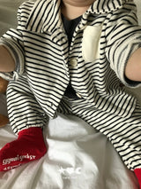 ［Lala land］Bread stripe cardigan
