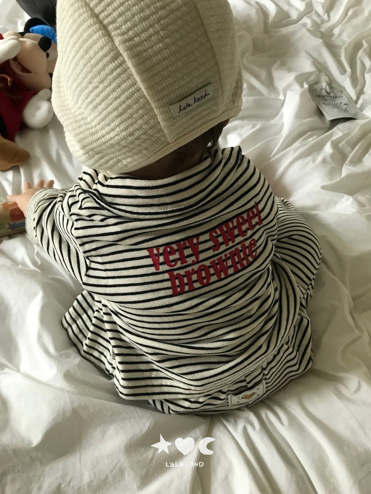 ［Lala land］Bread stripe cardigan