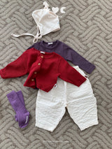 ［Lala land］Gram bebe rib cardigan