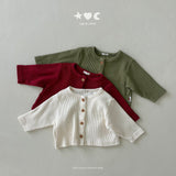［Lala land］Gram bebe rib cardigan