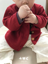 ［Lala land］Gram bebe rib cardigan