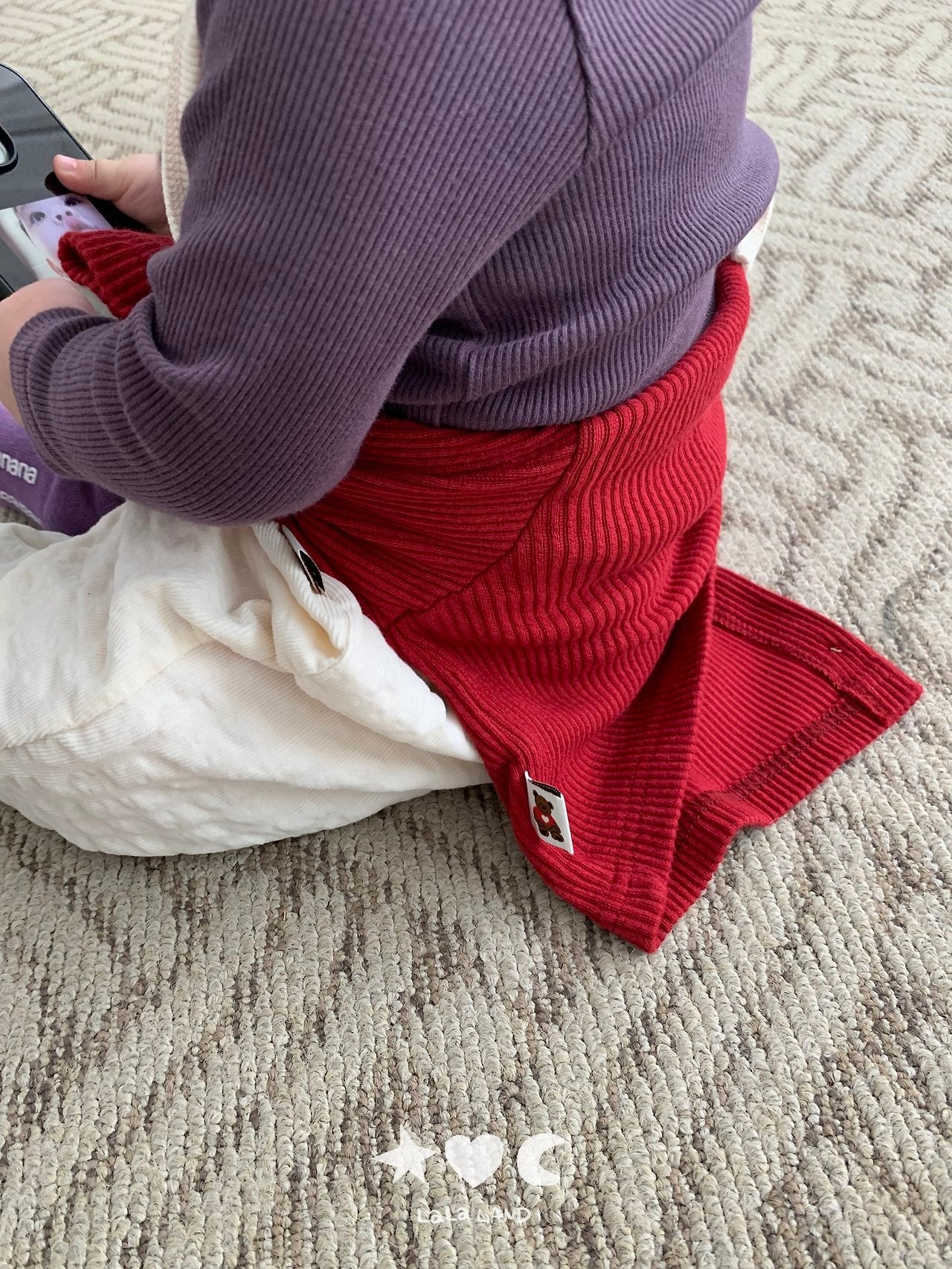 ［Lala land］Gram bebe rib cardigan