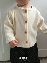［Lala land］Gram bebe rib cardigan