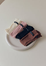 ［mome］Autumn ribbed socks