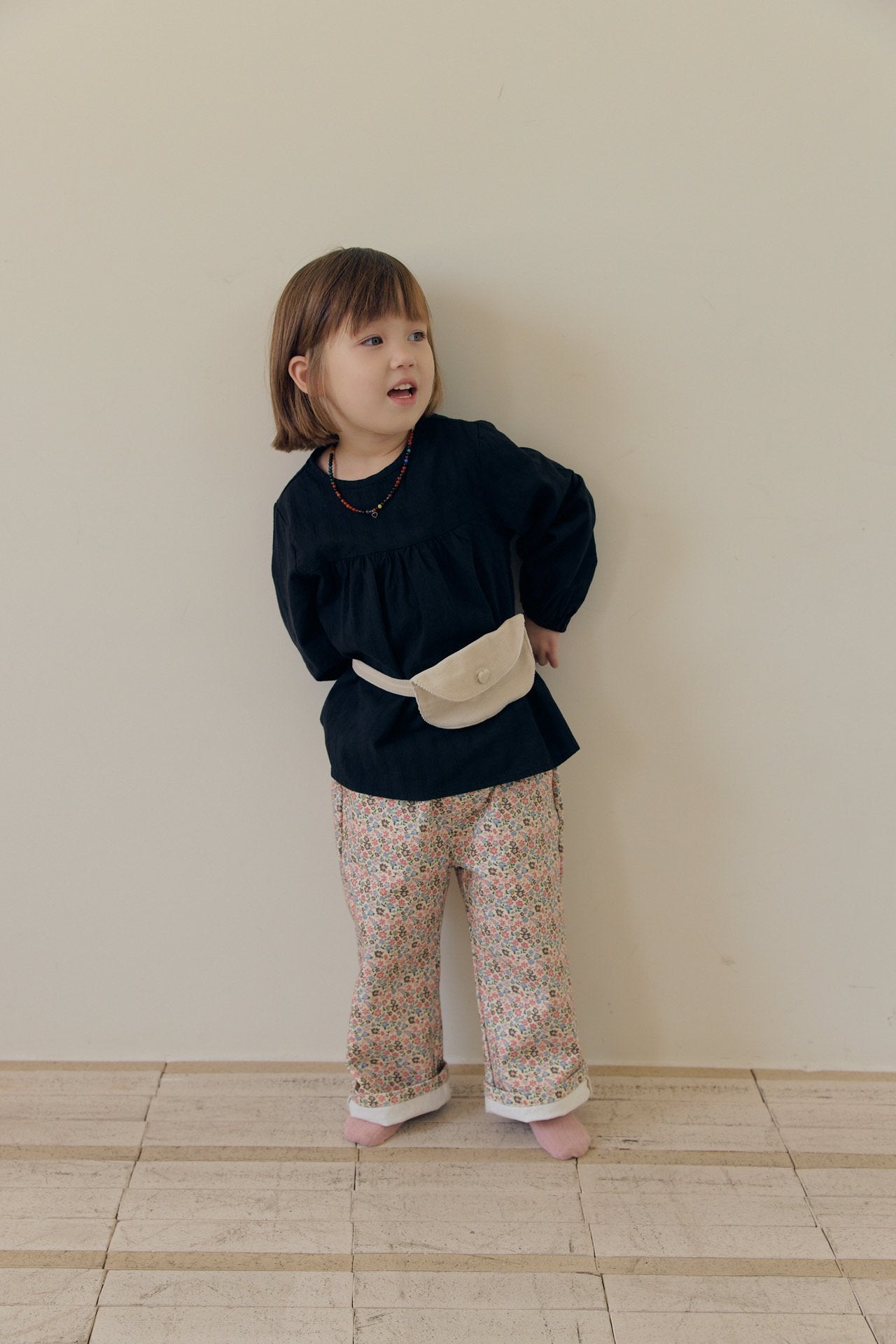 ［mome］Autumn ribbed socks