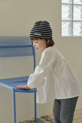 ［mome］Mome stripe ribbed beanie