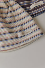 ［mome］Mome stripe ribbed beanie