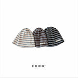 ［mome］Mome stripe ribbed beanie