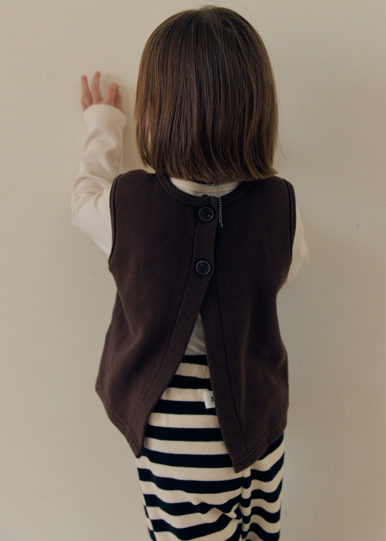 ［mome］Button reversible vest