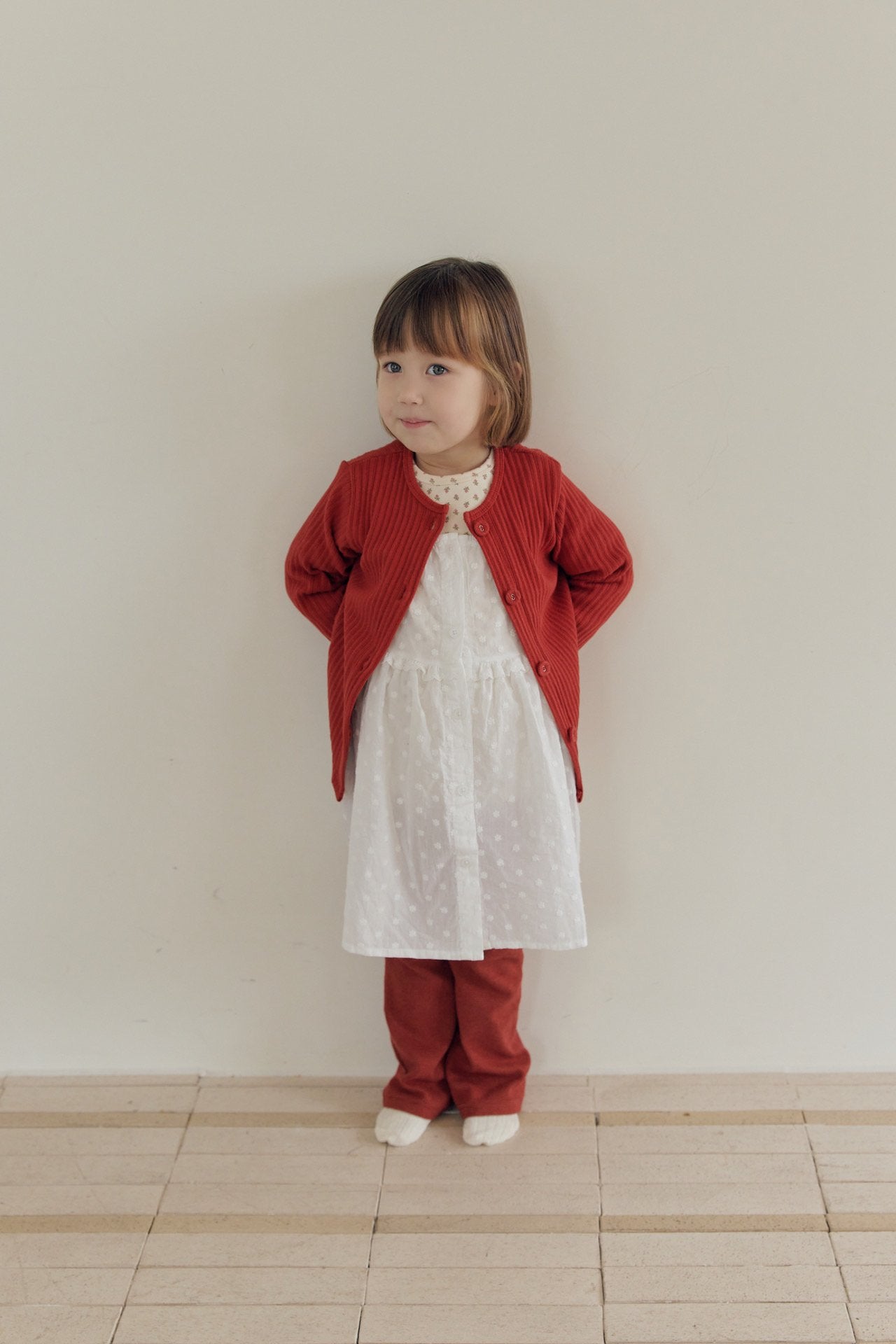 ［mome］Cream layered one-piece