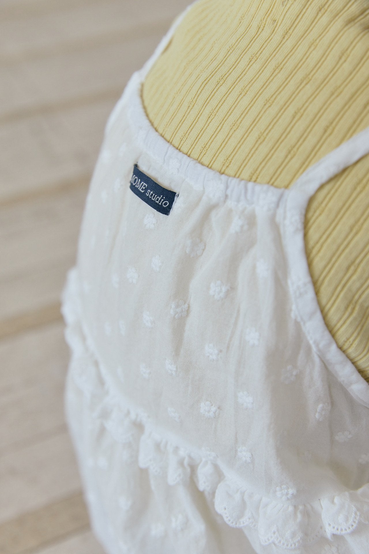 ［mome］Cream layered one-piece