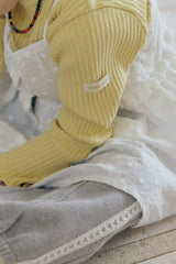 ［mome］Bella ribbed tee