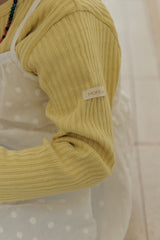 ［mome］Bella ribbed tee