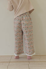 ［mome］Mocha flower pants
