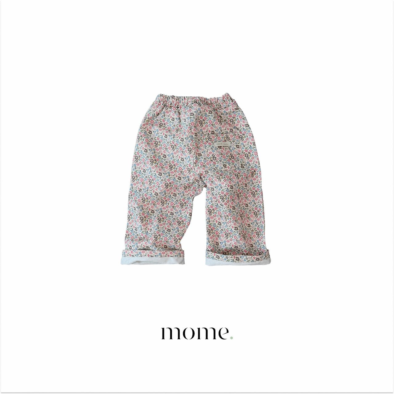 ［mome］Mocha flower pants