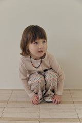 ［mome］Mocha flower pants