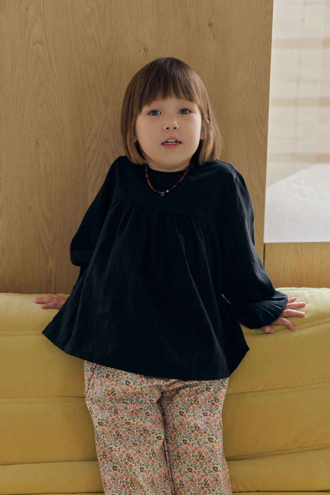［mome］Mocha flower pants