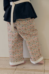［mome］Mocha flower pants