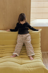 ［mome］Mocha flower pants