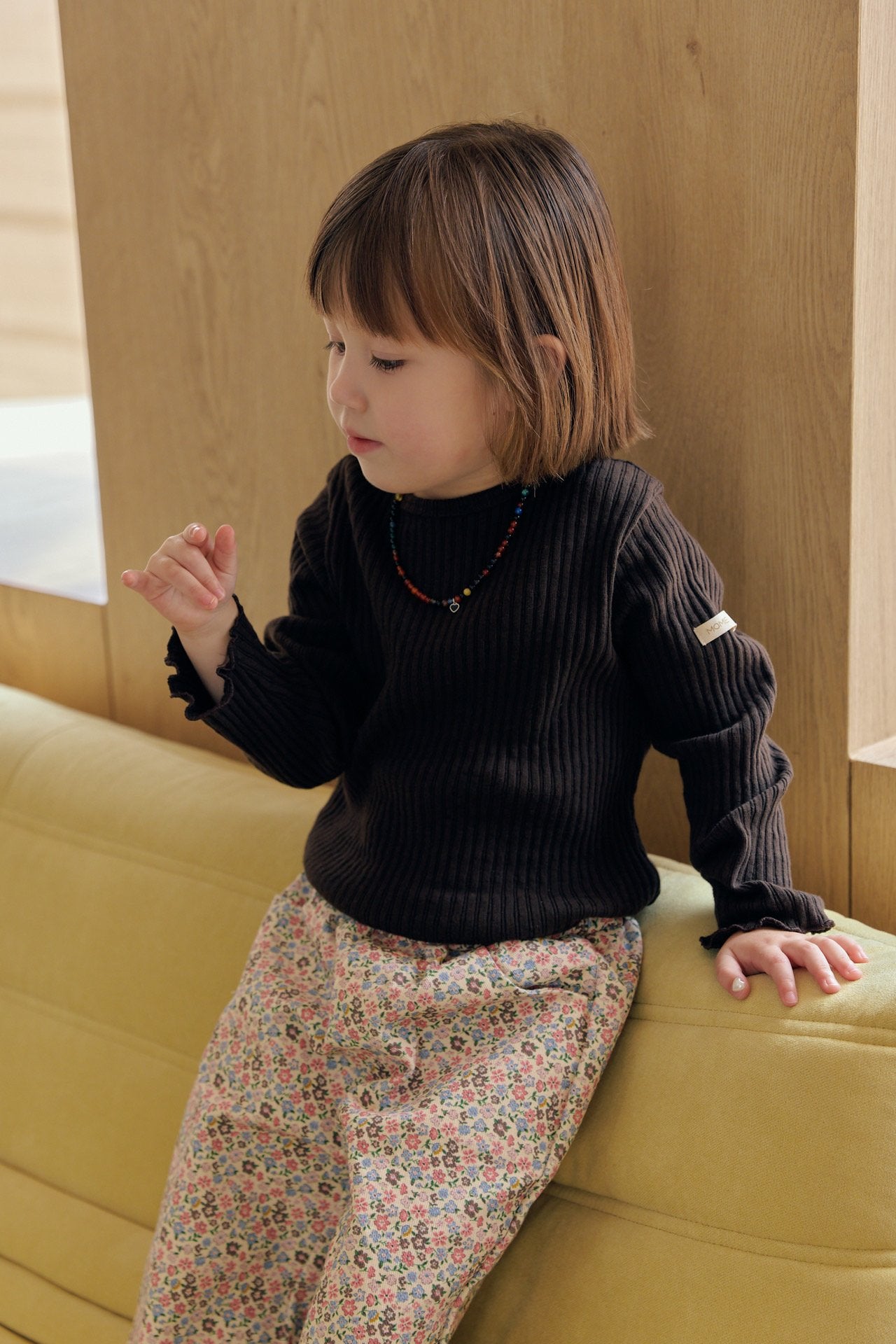 ［mome］Mocha flower pants