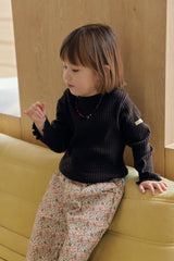 ［mome］Mocha flower pants