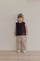 ［mome］Mocha flower pants