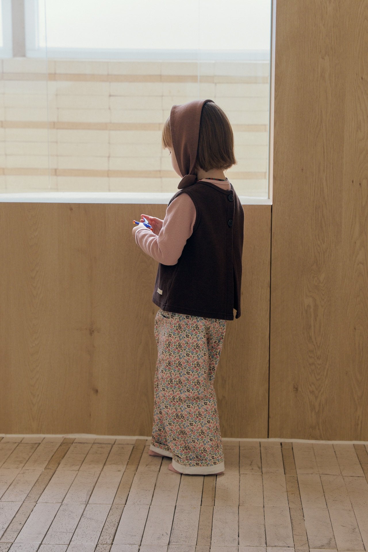 ［mome］Mocha flower pants