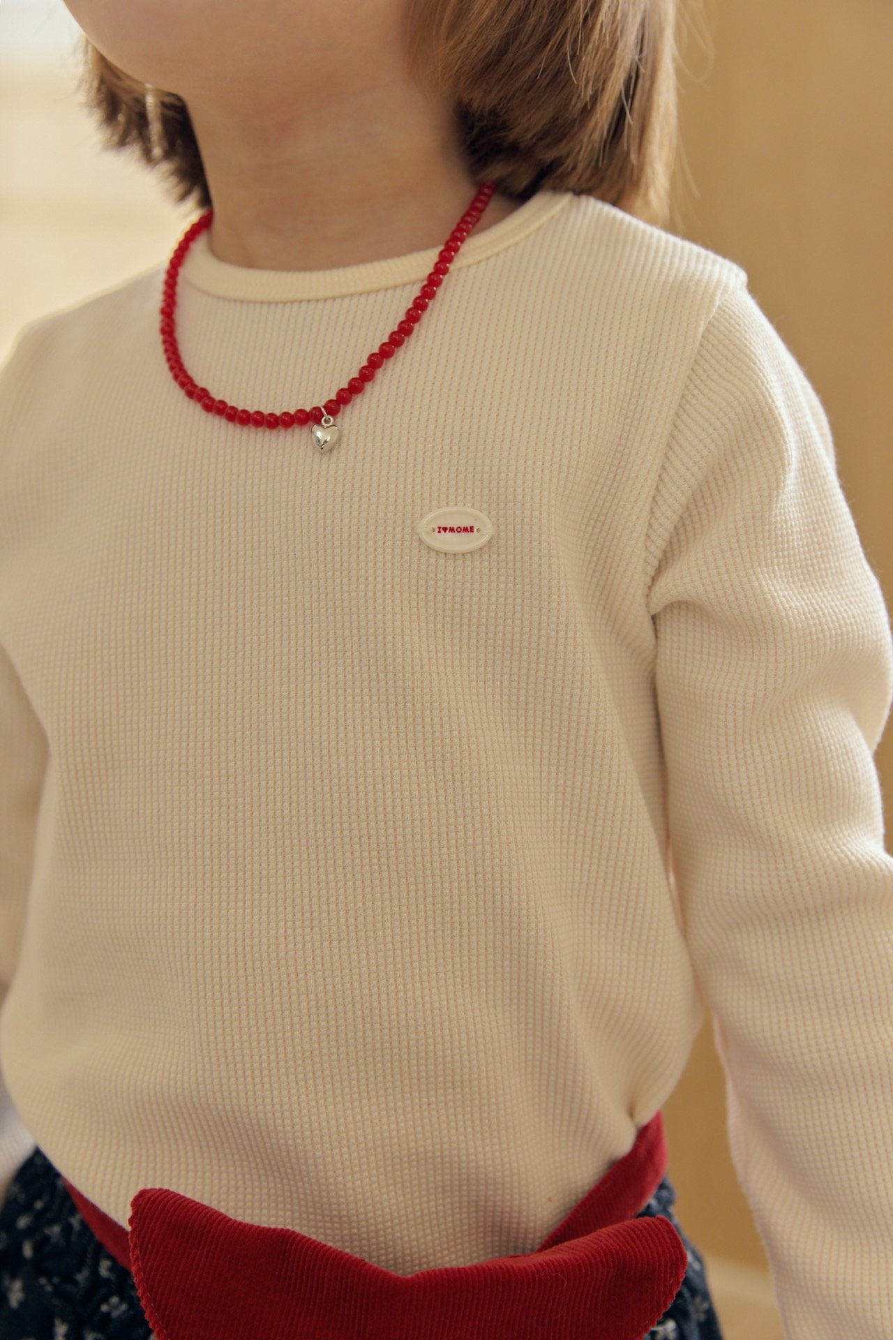 ［mome］Waffle daily tee