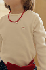 ［mome］Waffle daily tee