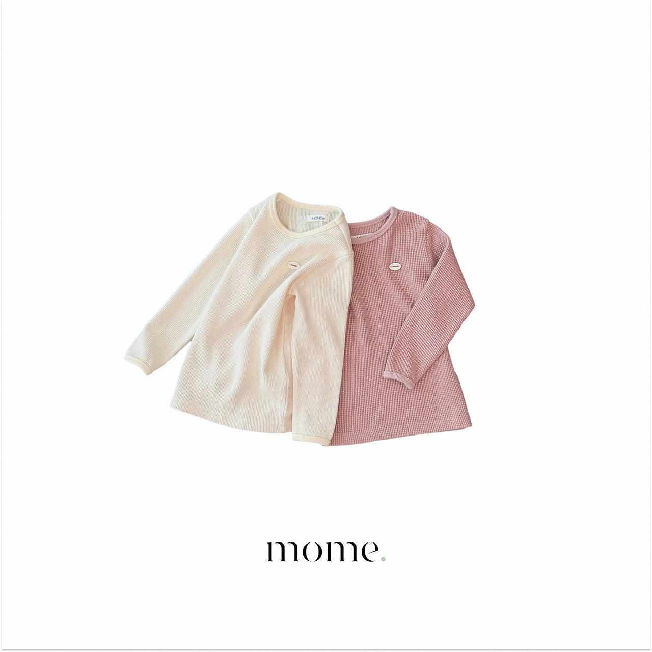 ［mome］Waffle daily tee
