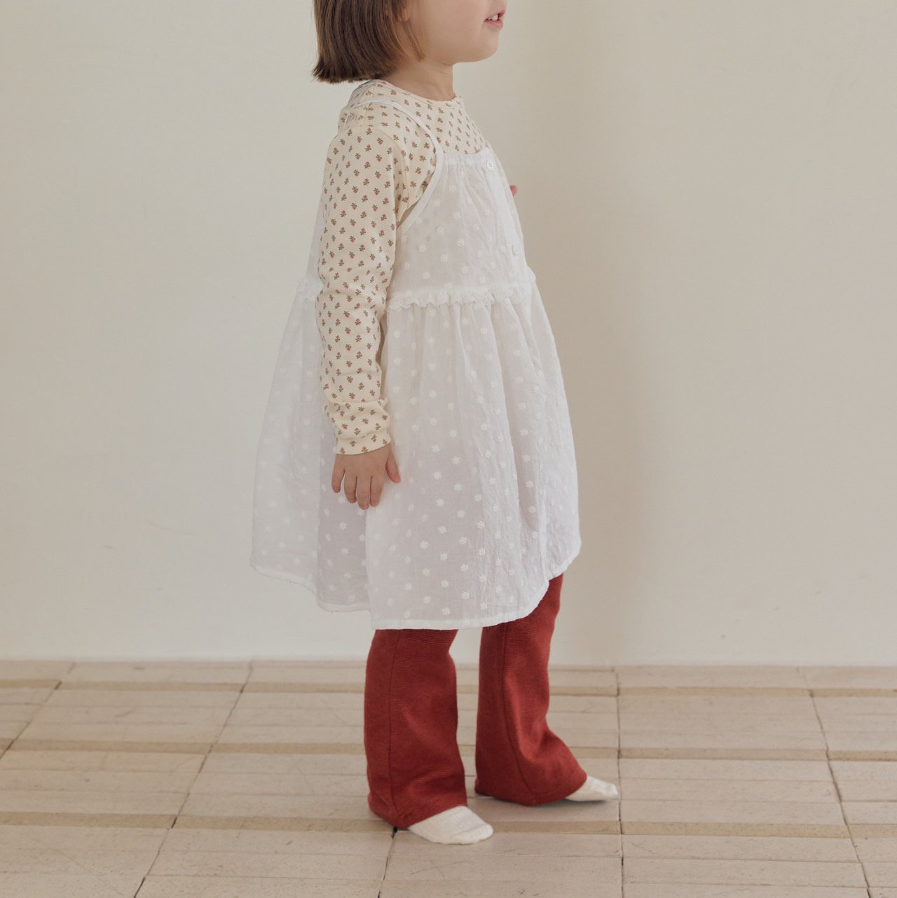 ［mome］Soft warm bootcut pants