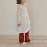 ［mome］Soft warm bootcut pants