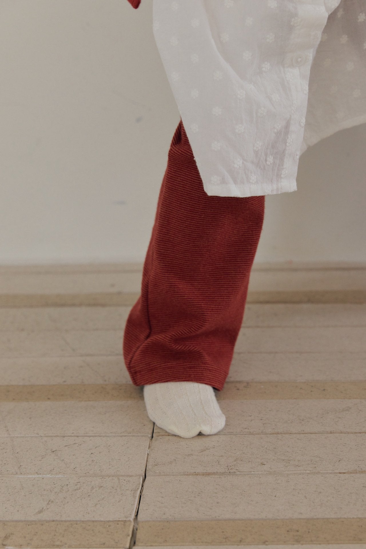 ［mome］Soft warm bootcut pants
