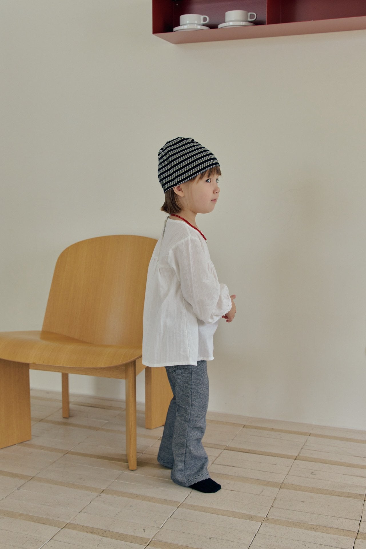 ［mome］Soft warm bootcut pants
