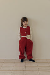 ［mome］Waffle button suit