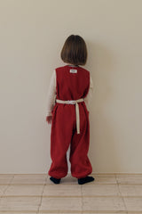 ［mome］Waffle button suit
