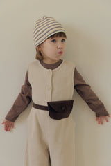 ［mome］Waffle button suit
