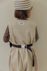 ［mome］Waffle button suit