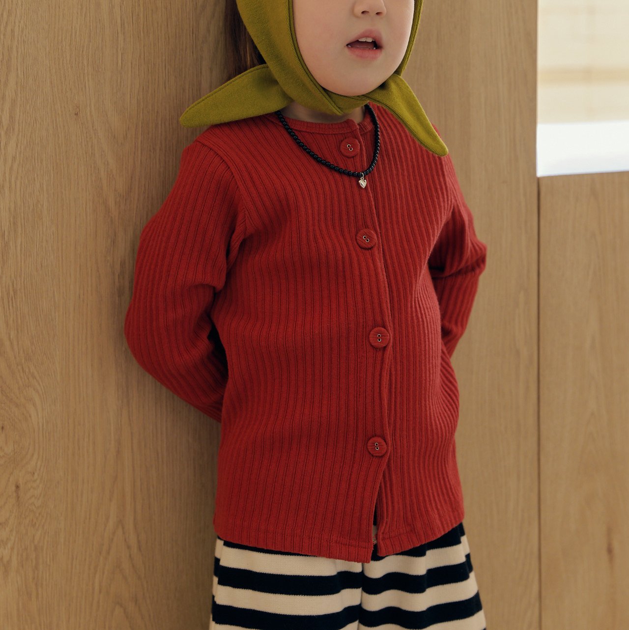 ［mome］Lolly ribbed cardigan
