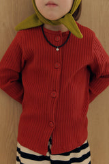 ［mome］Lolly ribbed cardigan