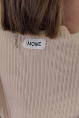 ［mome］Lolly ribbed cardigan