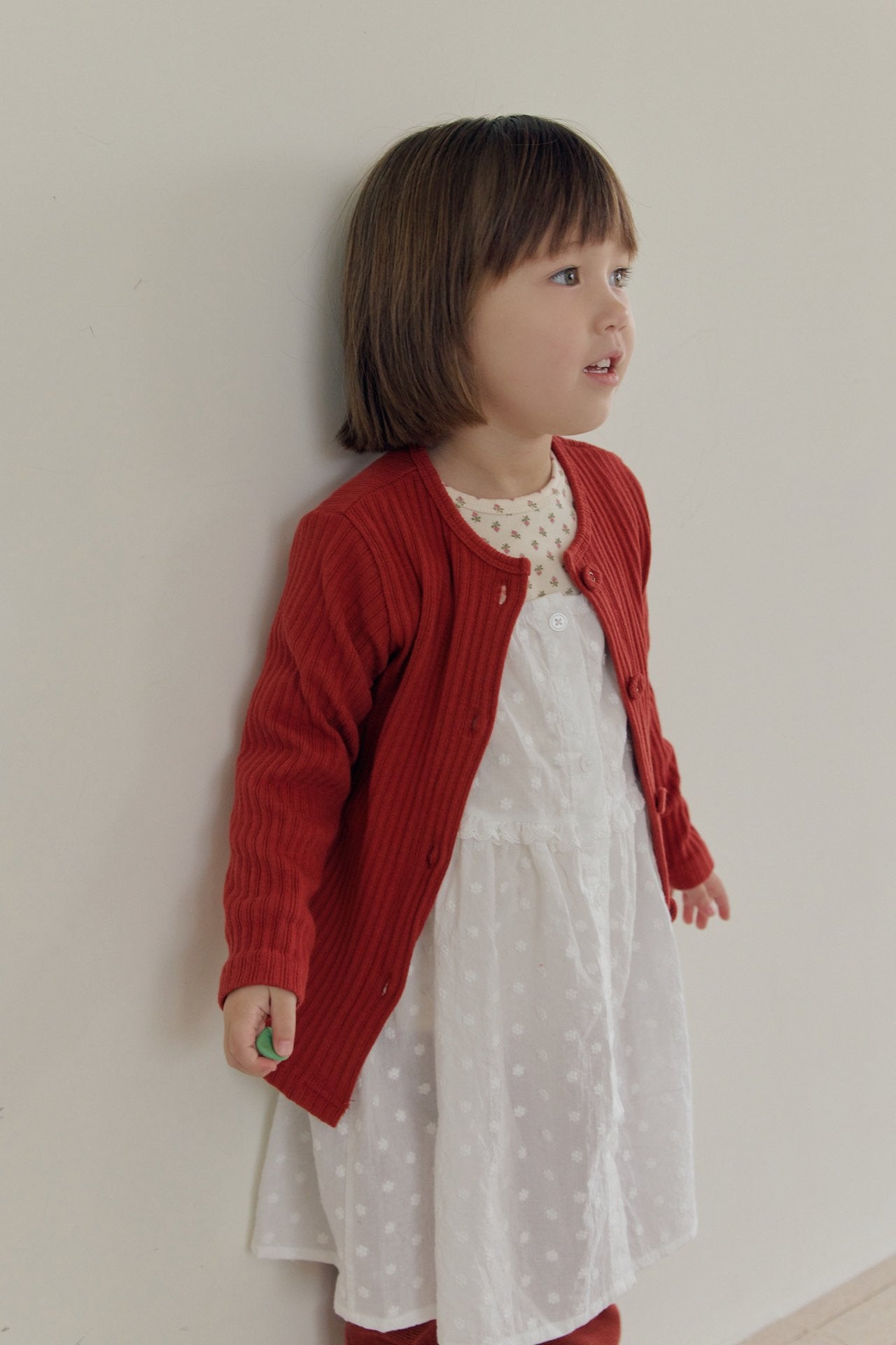 ［mome］Lolly ribbed cardigan